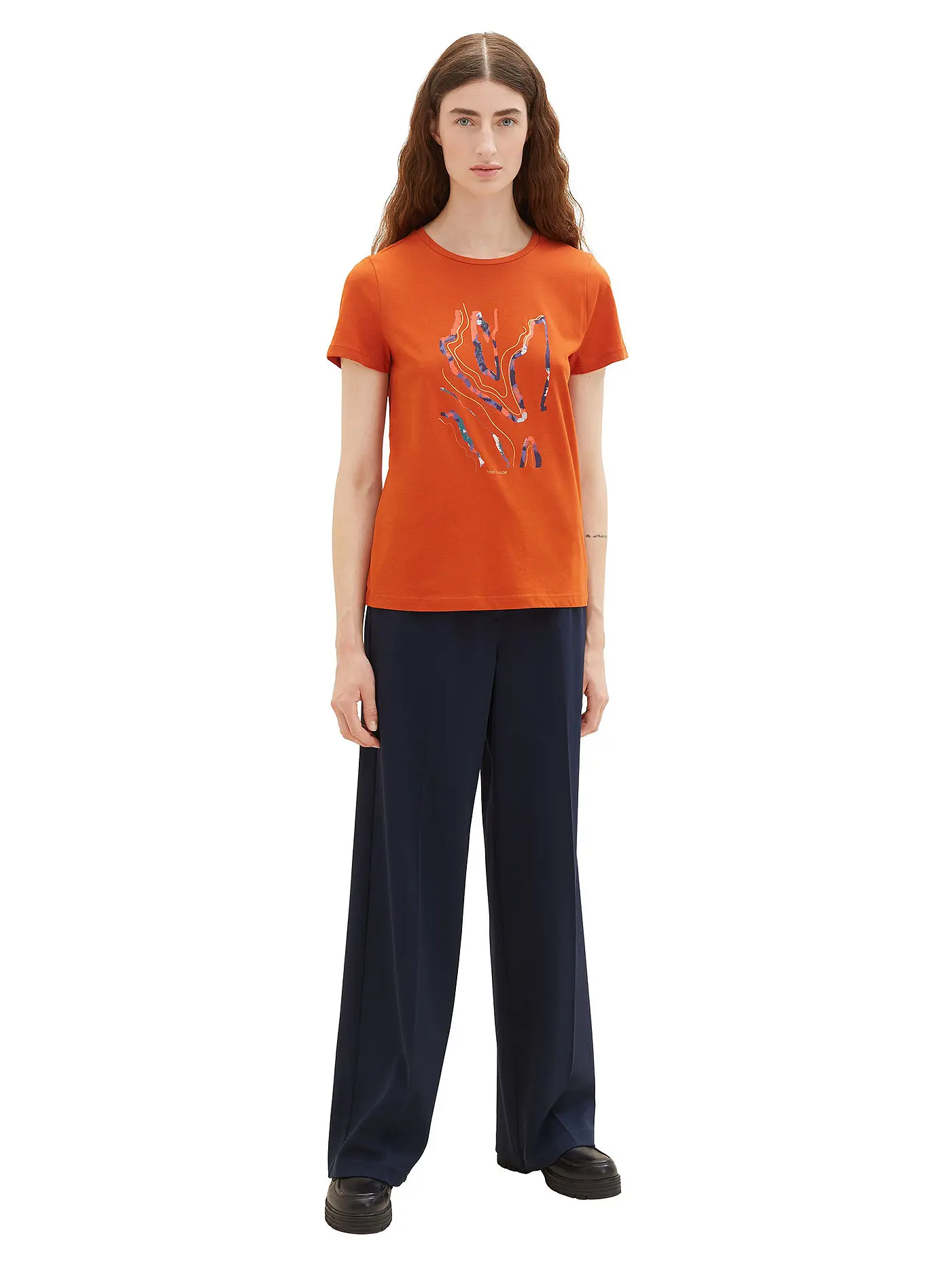 TOM TAILOR | T-Shirt | orange